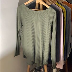 Green Crew Neck Sweater